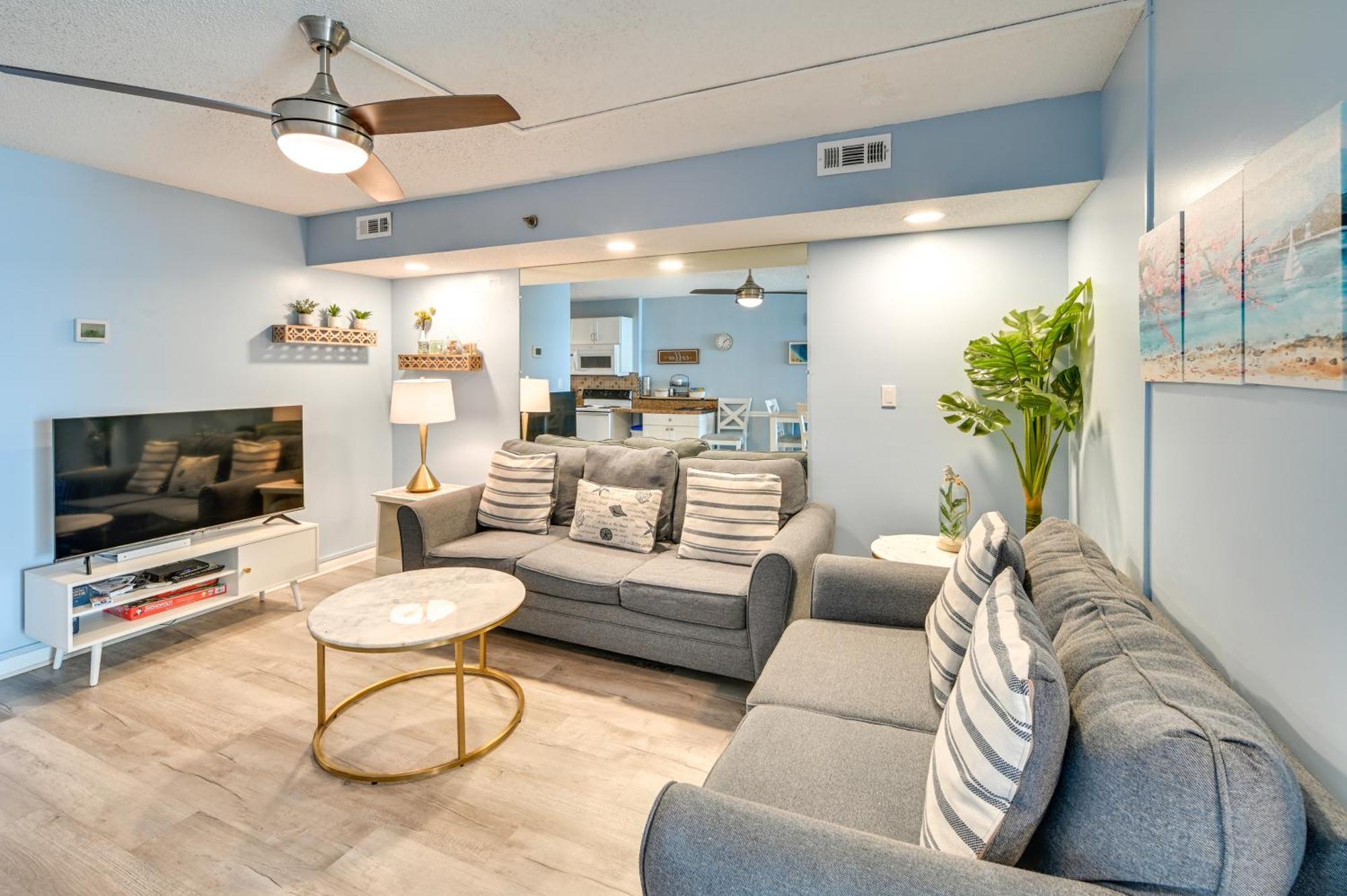 Cozy Coastal Condo With Airy Oceanfront Balcony Myrtle Beach Exterior foto